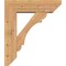 Ekena Millwork Olympic Slat Smooth Bracket w/ Offset Brace, Western Red Cedar, 7 1/2"W x 26"D x 30"H BKT0806X26X30OLY06SWR - alternate 2
